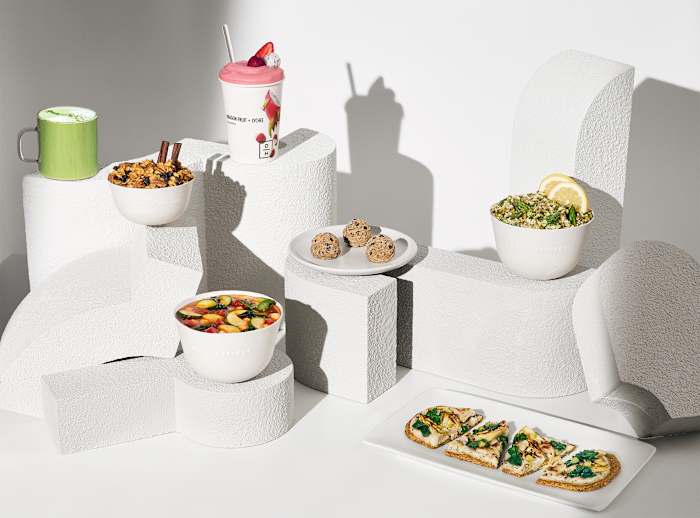 The smoothies are great in the morning and the Harvest Bowls are filling for dinner.